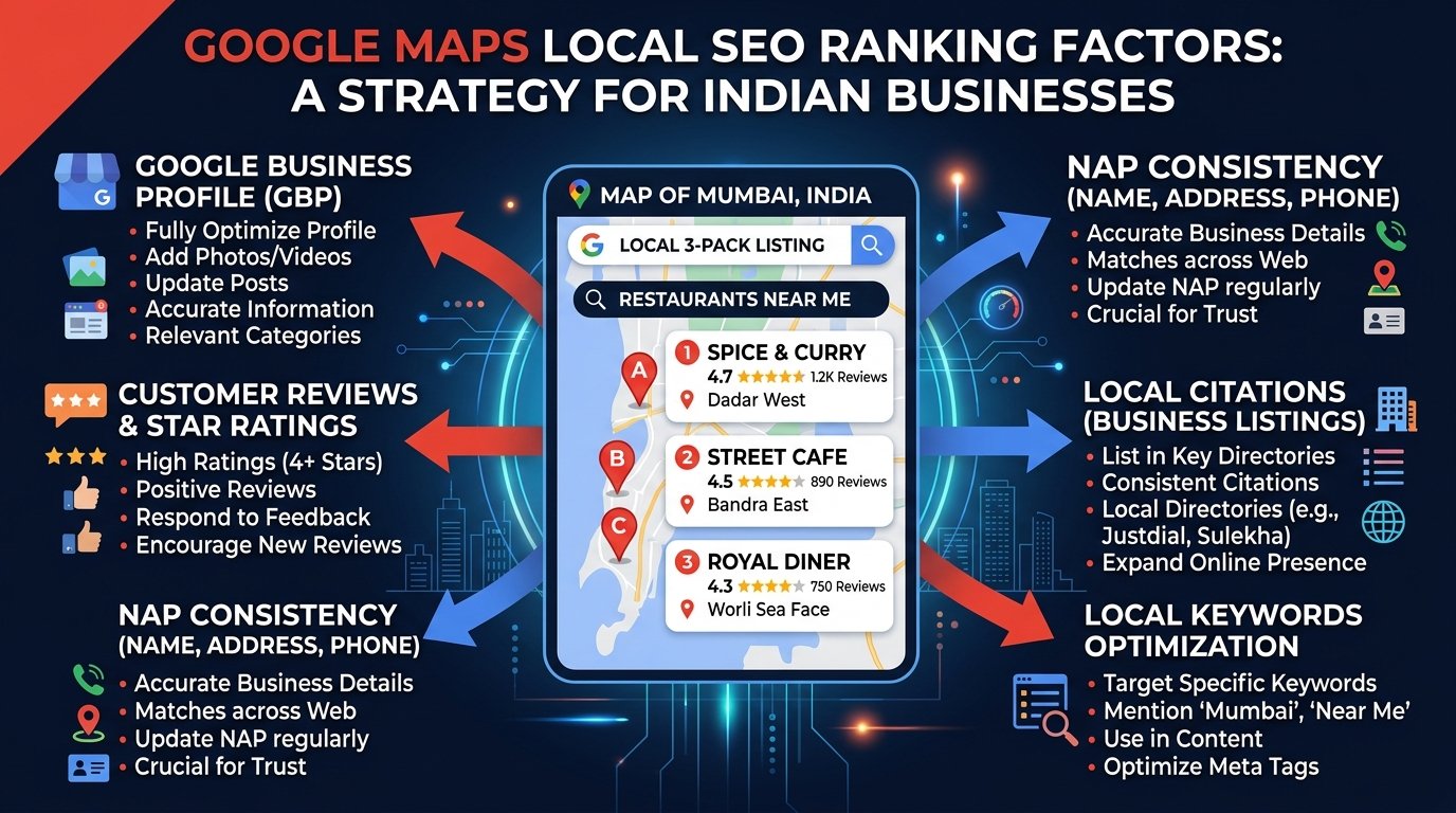 Google Maps local SEO ranking factors for Indian businesses in 2026