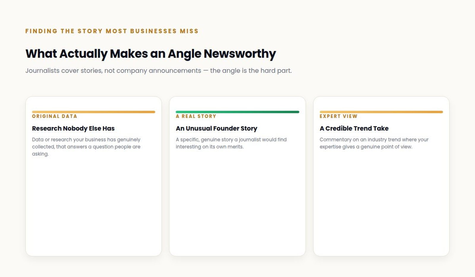 Advanced digital pr newsworthy angle